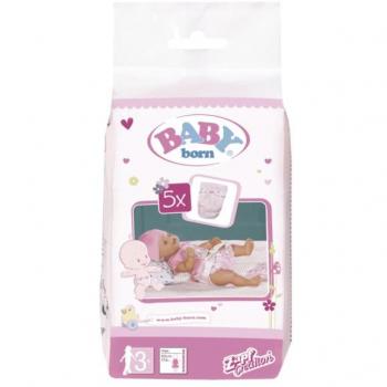 Baby Born Pack de 5 Pañales para Muñeca
