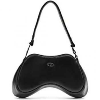 Diesel Stylish Black PU Shoulder Bag for Women - One Size