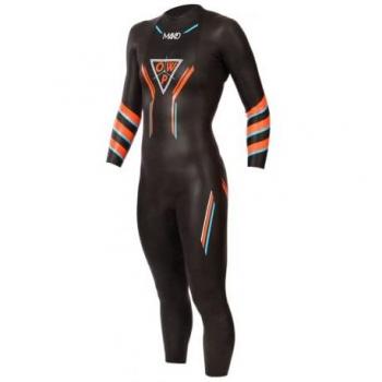 Traje de neopreno Mako OWP negro naranja mujer - S