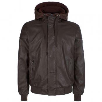 YES ZEE Brown Polyethylene Jacket - 3XL, Light Jacket for Men, Motorbike Jacket