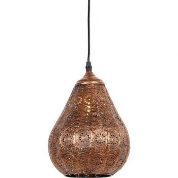 Lámpara Colgante Oriental de Cobre BILLA Dia, Acero Alargada, Adecuada para LED, Máx. 1 x 40 Watt