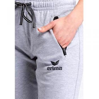 Erima Essential Women's Jogger Sweatpants - Light Grey Marl / Black, Size 44