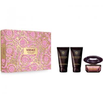 Versace Crystal Noir Women's Gift Set with Eau De Parfum 50ml, Shower Gel, and Body Lotion