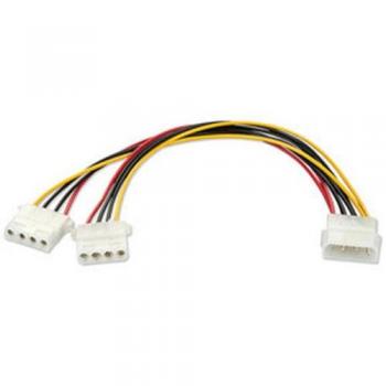 Cable Adaptador de Alimentación Lindy, 0.25m - Conexión de 5.25 a Doble 5.25