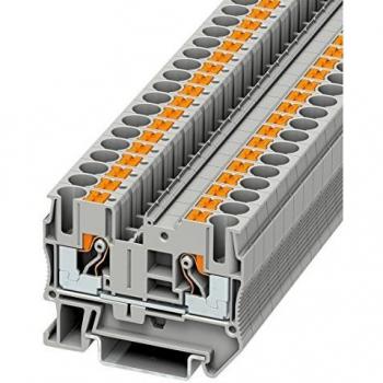 Bloque de terminales de paso Phoenix Contact PT 6, gris, 0,5-10 mm², 41A