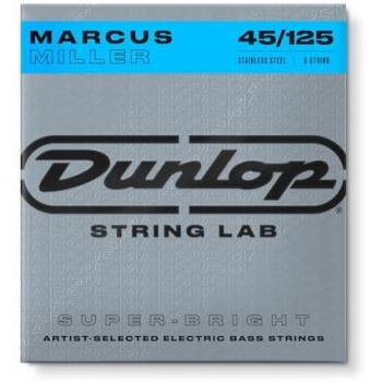 Dunlop Marcus Miller Super Bright Stainless Steel Medium Bass Strings Set (45-125)
