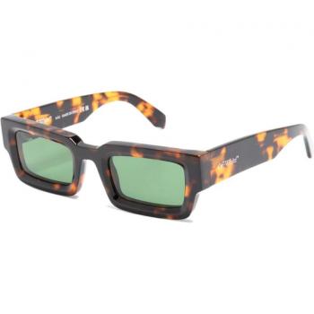 Off-White Lecce Oeri089 Sunglasses, Color: 6055 Havana, Unisex, Style: Squadrata, Size: 50 MM, Brown