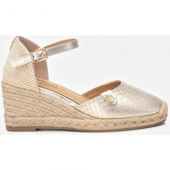 Sandalias de cuña de piel para mujer Carmela 161617 dorado