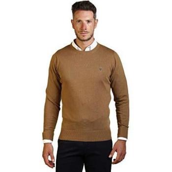THE TIME OF BOCHA Jersey Hombre Cuello Caja JI1JCAJA-Camel Talla XXL