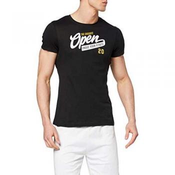 Reebok RC Open tee Camiseta, Hombre, Negro, L