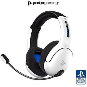 PDP Gaming LVL50 Wireless Headset, White - Licensed for PS4/PS5