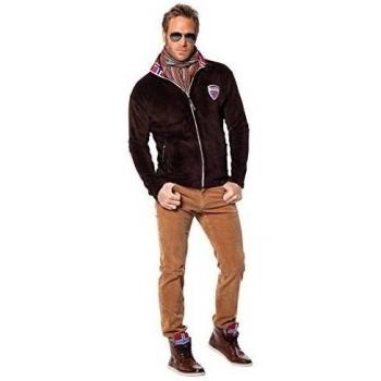Nebulus Coral-Fleecejacke Wien - Chaqueta de esquí para hombre, color marrón, talla M