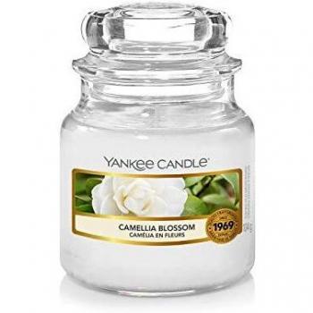 Yankee Candle Small Jar Scented Candle - Camellia Blossom, 104g, White Wax, Floral and Fruity Fragrance