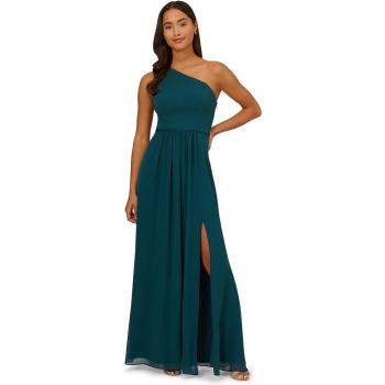 Adrianna Papell One Shoulder Chiffon Dress