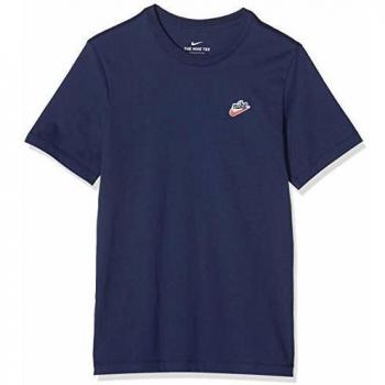 Nike M NSW tee Heritage + Camiseta, Hombre, Midnight Navy, XS