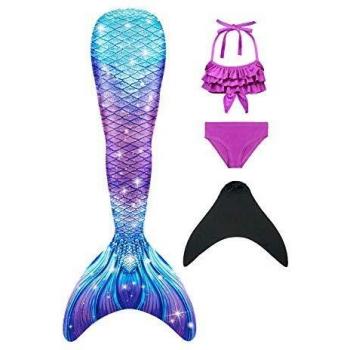 NAITOKE Niñas Cola de Sirena para Nadar