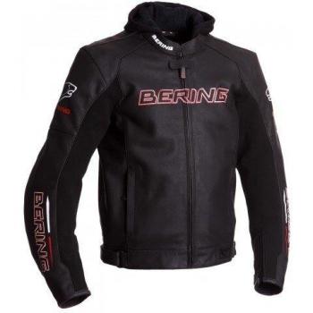 Bering – Chaqueta de moto para Switch, Negro/Blanco/Rojo, talla M