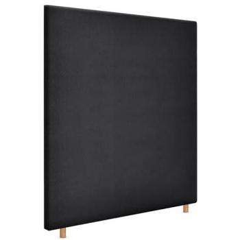 Cabecero Tapizado Aqualine Liso hasta el Suelo en Tela Negra 105x120cm