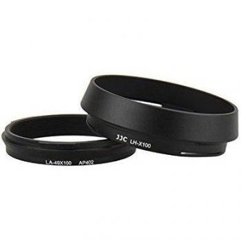 Jjc lhjx100 parasol incluye anillo adaptador para fujifilm finepix x100 x100s color negro