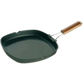 VIER 620L Asador Inducción, Aluminio Fundido, Negro, 24 cm
