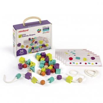 Miniland - Juego de ensamblaje Eco Activity Shapes