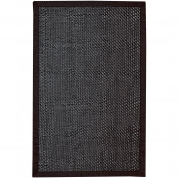Estores Collection Living Fibras Alfombra Negro 60 x 90 cm, 80% PVC-20% Poliéster