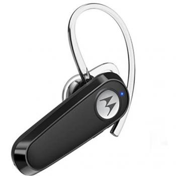 Auricular Inalámbrico Bluetooth Mono Motorola HK126 con 8 Horas de Conversación y Conexión a 2 Dispositivos, Compatible con Asistente de Voz