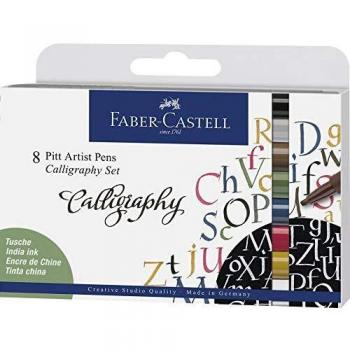 Faber-Castell 167508 Pitt Artist Pen Calligraphy - Juego de lápices