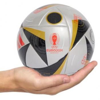 Balón de fútbol adidas Fussballliebe Finale Euro 2024 Mini, plateado, unisex