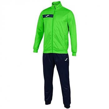 Joma Columbus Men's Fluorescent Green and Navy Tracksuit