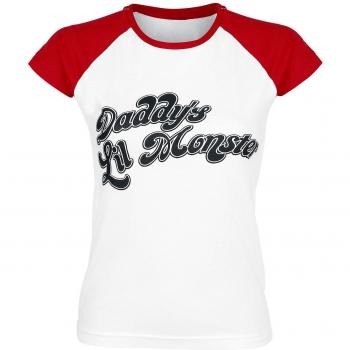 Escuadrón Suicida Harley Quinn - Daddy'S Little Monster Camiseta Mujer Blanco-Rojo 4XL