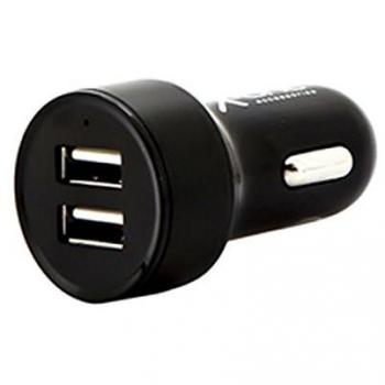X-One cargador coche 2x USB 2.1A Negro