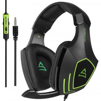 Cascos Gaming, SUPSOO G820 Súper Cómodo Bajo Profundo Professional Auriculares para PC con Cancelación de Ruido de Mic Compatible PS4 Xbox one Laptop Mac
