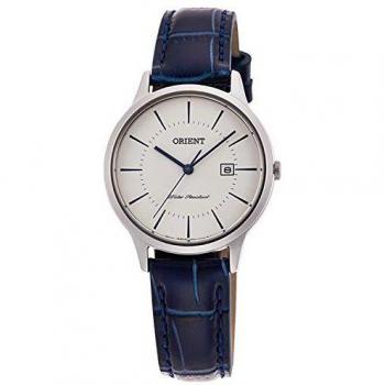 Reloj de dama Orient RF-QA0006S10B con correa de cuero auténtico, 30mm, resistencia al agua 3ATM