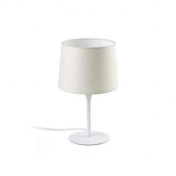 Lámpara de mesa Conga Tela, acero 36 Cm - Faro Barcelona Lámpara mini sobremesa blanca 64316-01