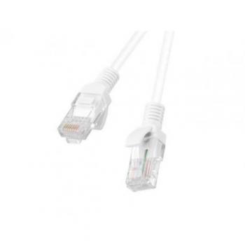 Cable de Red UTP Cat.6 0,5m Blanco - Alta Velocidad Lanberg