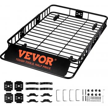 Vevor 64 x 39 x 6 Roof Rack Cargo Basket, 200 lb Capacity for SUV and Truck
