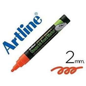 Artline EPW-4 NA-OR - Bolsa de 4 rotuladores para pizarra verde y negra, color naranja
