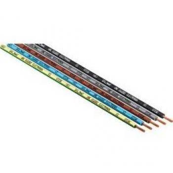 Cable eléctrico flexible negro 1x4 de electronda caja de 100 unidades