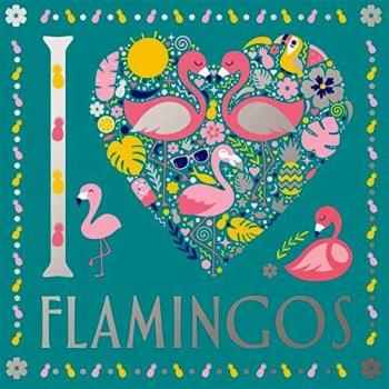 Libro de Colorear Amo los Flamencos en Tapa Blanda