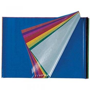 Papel de Calco Transparente Folia, 42 g/m², 70 x 100 cm, Azul Oscuro, Pack de 25 Hojas
