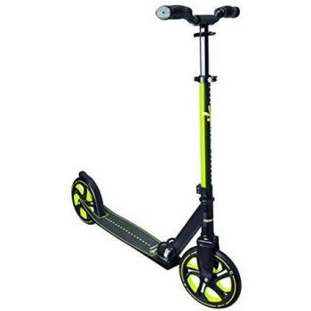 Muuwmi - Patinete Unisex Juvenil de Aluminio, 215 mm, Negro/Lima, Talla única