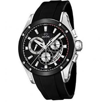 JAGUAR Reloj Modelo J688/1 de la colección Special Edition, Caja de 45 mm Correa de Caucho Negro para Caballero