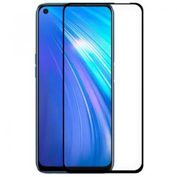 Protector de Pantalla Cristal Templado Full 3D Negro para Realme 6/6s