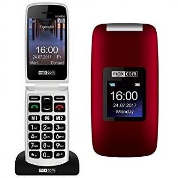 Maxcom Feature Phone con 2G - 2.4 BLCKGSM, Rojo