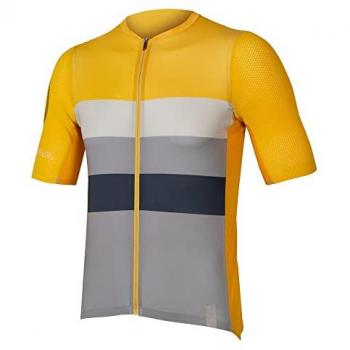 Maillot de Ciclismo Endura Pro SL Race de Manga Corta para Hombre - Color Mostaza - Talla S