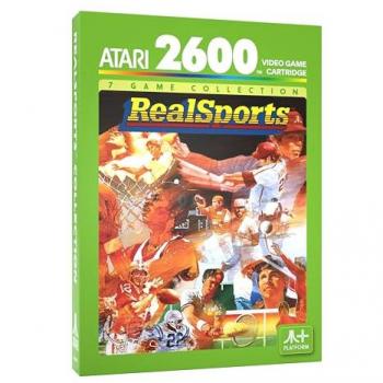 RealSports Collection - Cartucho Atari 2600 - Nuevo precintado, incluye juegos de deportes clásicos como fútbol, baloncesto, béisbol y tenis, compatible con consolas Atari 2600