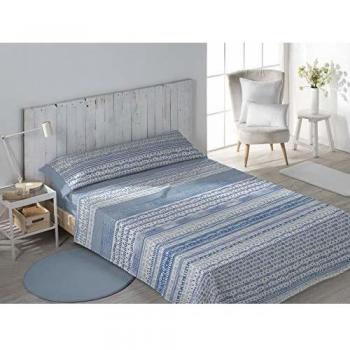DHestia Juego Sábanas, Azul, 150x200 cm/Cama 150