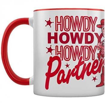 Taza de desayuno roja Toy Story Howdy Partner