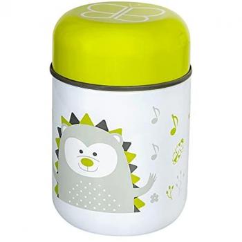 Bblüv Foöd Termo de Acero Inoxidable de 300 ml con Cuchara y Bol, Color Lima, Unisex